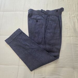 Spier & Mackay Mens High-Rise Trousers - 34 Slim - Denim